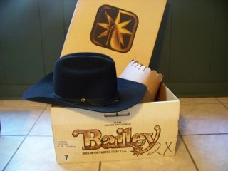NEW Bailey Lowdown 2X Cowboy Western Hat Size 7 4 In Longhorn