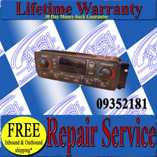 98 99 Corvette Auto Digital Climate AC Heater Control Rebuild Service 