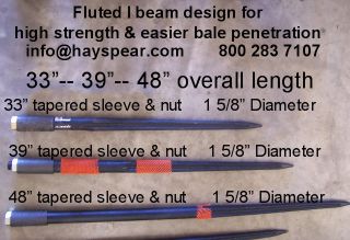   washburn company hayspear product description hay bale spear spike