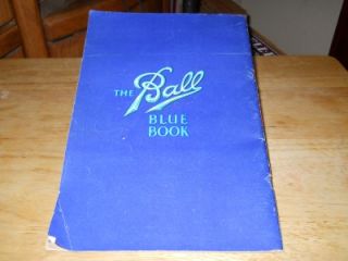 1943 The Ball Blue Book of Canning and Preserving Recipes