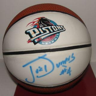   Autograph Mini Basketball Detroit Pistons Auto Ball Signed