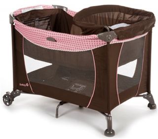 safety 1st travel easy play yard plus baby bassinet new authorized 