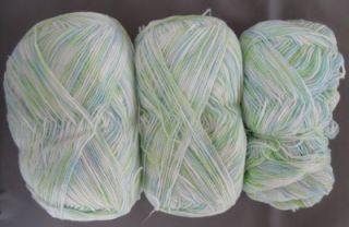 Bernat Baby Sport Mill End Yarn Color Funny Prints Ombre 3 Ply 1 Pound 