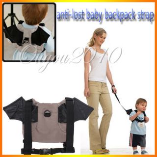 Baby Kids Toddler Walk Safety Bat Shaped Keeper Bag Harness Backpack 
