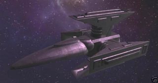 Kutai Gunship Babylon 5 Replica Wood Model Spaceship