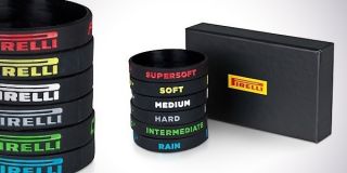 Exclusive and Edition Pirelli F1 Tyre Compound Wristbands P Zero 