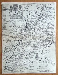   Richard Blome, Thomas Bakewell Original antique map c1735