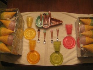 Ice Cream Party Galore Includes Topping Dish Spoons Cups More Dept 56