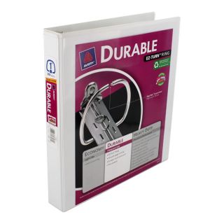 Avery Durable EZ Turn Ring Reference Binder, 11 x 8 1/2, 1 Capacity 