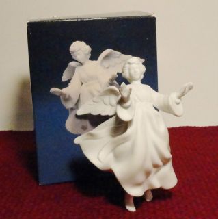 Avon Nativity Collectibles Hanging Flying Angel for Stable White 