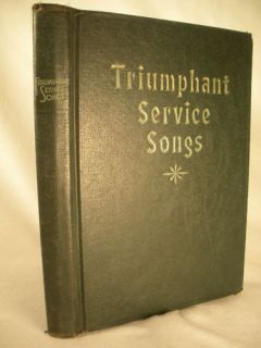    SERVICE SONGS Hymnal Favorite Church Gospel Hymns Songs 1934 HC