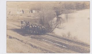Baraboo Wisconsin Ringling Brothers Circus Stagecoach 1909 RPPC
