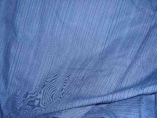 Calvin Klein Bamboo Flowers Rhythmic Stripe Queen Flat Sheet Blue 