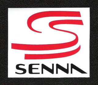 Ayrton Senna Sticker, Lotus McLaren Willams F1, Vintage Sports Car 