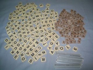 140 Bananagrams Plastic Game Tiles + 96 Small Travel SCRABBLE Game 