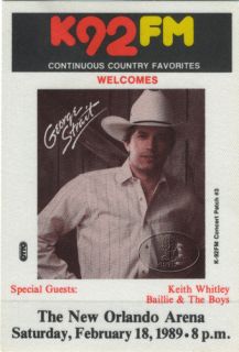   Arena, with Special Guests KEITH WHITLEY and BAILLIE & THE BOYS