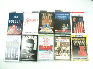   & Thriller Cassette Audio Books Lot Baldacci Follett Patterson Tape