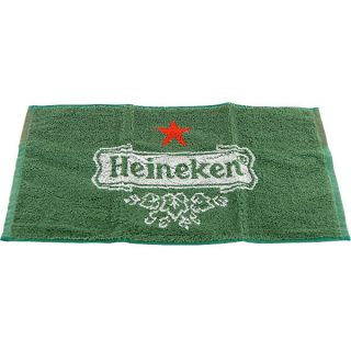   Heineken Branded Bar Towel   Green Beer Logo Spill Towel 