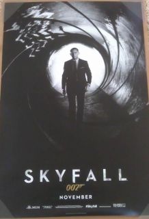 Skyfall Movie Poster 2 Sided Original Advance 27x40 James Bond Daniel 
