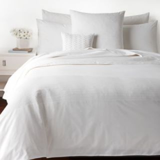 Barbara Barry Simplicity Stitch King Duvet Cover White