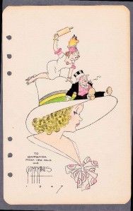 1947 George McManus Original Comic Strip Art Stork Club Bringing Up 