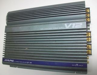 Old School Alpine V12 VRV 1000 2 1 Channel Power Amplifier