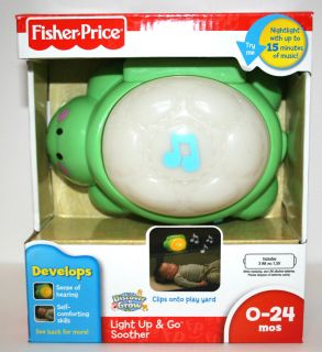 NEW FISHER PRICE INFANT BABY LIGHT UP GO SOOTHER TURTLE AGES 0 24 MOS