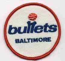 1970s Baltimore Bullets NBA Basketball Defunct Patch