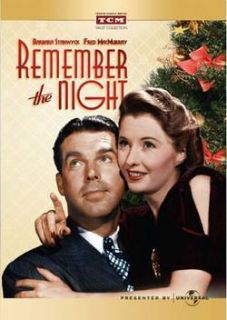 Remember The Night Barbara Stanwyck 1940 DVD New