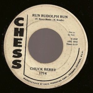   Chuck Berry Run Rudolph Run Merry Christmas Baby Vinyl 45 VG