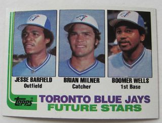 1982 Topps Blue Jays Future Stars Barfield Wells 203