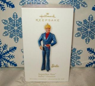 Hallmark Superstar Ken Doll 2010 Barbie Christmas Keepsake Ornaments 