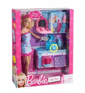 Barbie   SPA DAY   Barbie Doll & Beauty Hair Accessory Set