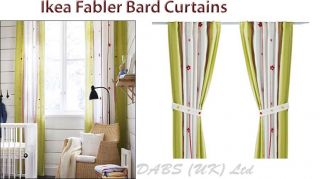 IKEA Fabler Bard Kids Curtains Gorgeous for Childs Bedroom Baby 