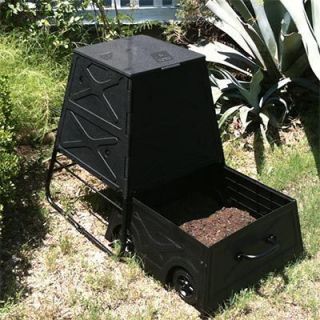   Gallon Composter ★ Integrated Pull Cart Moves Compost Easily