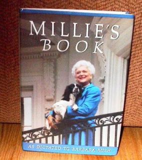 SIGNED Barbara Bush Millies Millies Book First Dog White House 