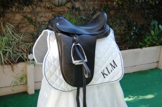 Cliff Barnsby Black 17 ½” seat  Medium  Wide Dressage Saddle