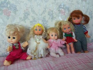 Lot of 9 Dolls Cherry Merry Muffin Mattel Uneeda Sunshine Barbie Baby 