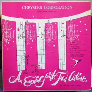 Chrysler Corporation An Evening with Fred Astaire LP VG CC 1 2 Promo 
