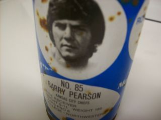 1977 RC Cola Football can No 85 Barry Pearson Kansas City Chiefs