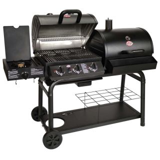 New Duo Gas Charcoal Outdoor Patio BBQ Grill 50000BTU