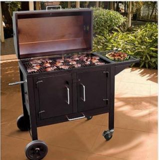   Duty Charcoal BBQ Grill Black Dog 28 Barbecue Cast Iron Grate