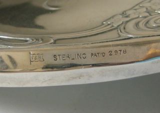 Sterling Silver Art Nouveau Mirror Foster Bailey C 1890