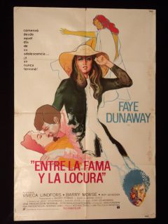 PUZZLE OF A DOWNFALL CHILD * FAYE DUNAWAY * ARGENTINE 1sh MOVIE POSTER 