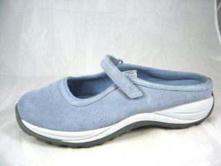 Barely Worn L L Bean Baby Blue Suede Mary Janes Womens Size 11 M 