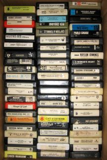 Lot of 143 Various Vintage 8 Track Tapes Many genres Rock Country 