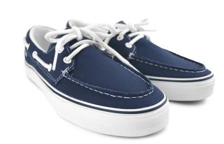 Vans Zapato Del Barco Mens Shoes Navy Blue New $60