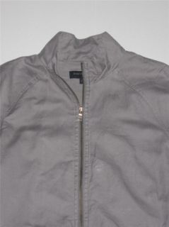 Stylish Mens Banana Republic Gray Lightweight Jacket   Linen/Cotton 