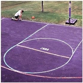 spalding basketball ez court marking system