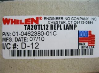 Whelen Halogen Replacement Bulb Parts TA20TL12